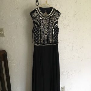 BLACK JOVANI PROM DRESS